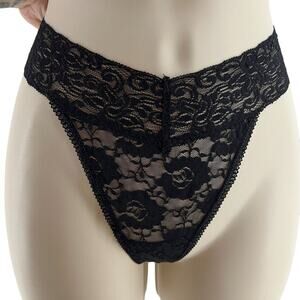 Old Navy Black Amazing Lace Long Panty Womens Large